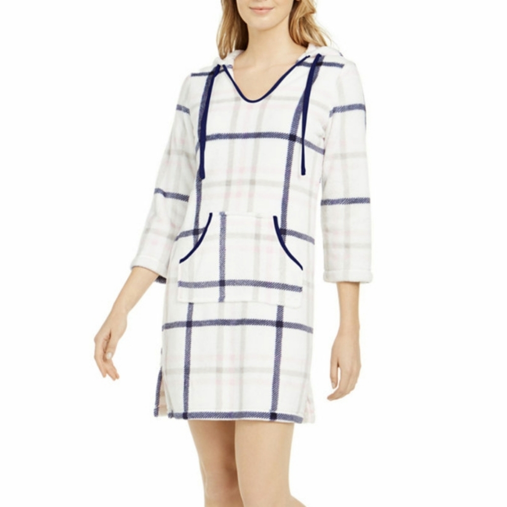 NAUTICA WOMEN'S HOODED FLEECE PAJAMA SIZE M - Picture 1 of 5